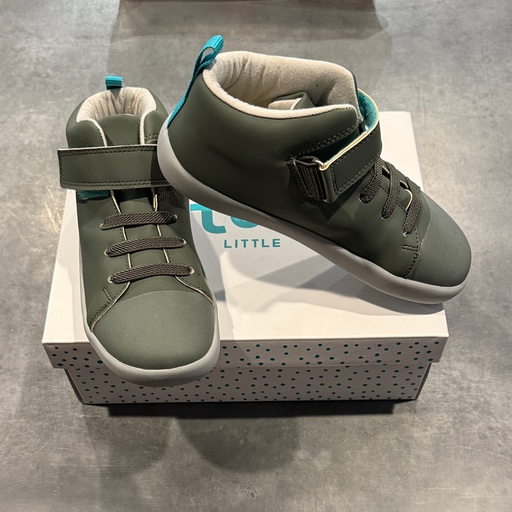 *NEW* Ten Little Mid Top Sneakers- Khaki Green
